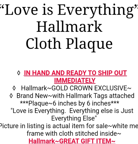 Hallmark Plaque Metal Frame 6" NWT - Picture 4 of 4